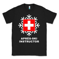 Black après ski instructor sweatshirt Classic Tee - linhVisuals