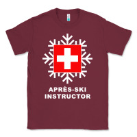 Burgundy après ski instructor sweatshirt Classic Tee - linhVisuals