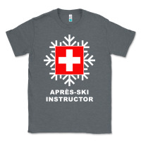 Charcoal Heather après ski instructor sweatshirt Classic Tee - linhVisuals