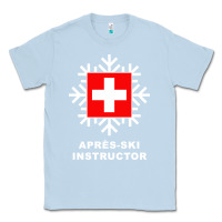 Dusty Blue après ski instructor sweatshirt Classic Tee - linhVisuals