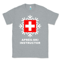 Heather Grey après ski instructor sweatshirt Classic Tee - linhVisuals