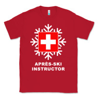 Red après ski instructor sweatshirt Classic Tee - linhVisuals