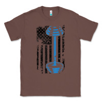 Chestnut american flag gym and fitness  weight lifting gift t shirt Classic Tee - linhVisuals