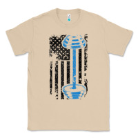Mushroom american flag gym and fitness  weight lifting gift t shirt Classic Tee - linhVisuals