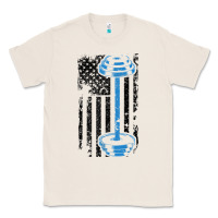 Natural american flag gym and fitness  weight lifting gift t shirt Classic Tee - linhVisuals