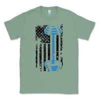 Sage american flag gym and fitness  weight lifting gift t shirt Classic Tee - linhVisuals