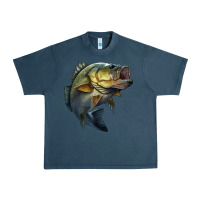 Midnight Navy jumping bass Urban Heavy Tee - LillyAllenDesigns