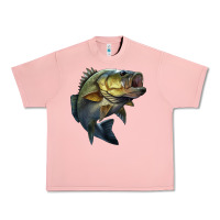 Salmon jumping bass Urban Heavy Tee - LillyAllenDesigns