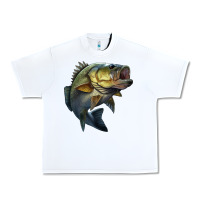 White jumping bass Urban Heavy Tee - LillyAllenDesigns