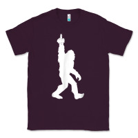 Plum funny bigfoot middle finger for squatch believers t shirt Classic Tee - linhVisuals