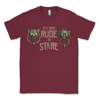 Burgundy it's very rude to stare labyrinth door knocker tank top Classic Tee - linhVisuals