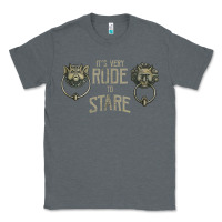 Charcoal Heather it's very rude to stare labyrinth door knocker tank top Classic Tee - linhVisuals
