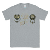 Heather Grey it's very rude to stare labyrinth door knocker tank top Classic Tee - linhVisuals
