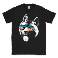 American Akita Shirts With Glasses Sunglasses Retro Style T Shirt Classic Tee | Teevron