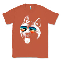 Copper american akita shirts with glasses sunglasses retro style t shirt Classic Tee - linhVisuals