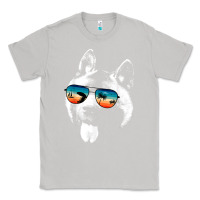 Moon Dust american akita shirts with glasses sunglasses retro style t shirt Classic Tee - linhVisuals