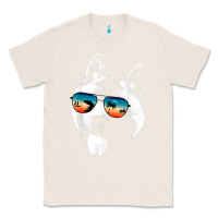Natural american akita shirts with glasses sunglasses retro style t shirt Classic Tee - linhVisuals