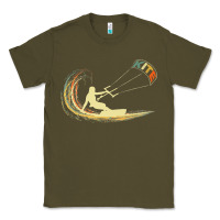 Army Green kite kiteboarding kiting kitesurfing kitesurf gift premium t shirt Classic Tee - linhVisuals
