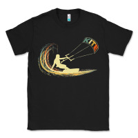 Black kite kiteboarding kiting kitesurfing kitesurf gift premium t shirt Classic Tee - linhVisuals