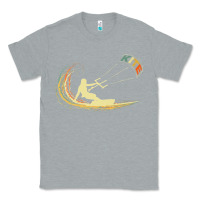 Heather Grey kite kiteboarding kiting kitesurfing kitesurf gift premium t shirt Classic Tee - linhVisuals