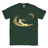 Sports Green kite kiteboarding kiting kitesurfing kitesurf gift premium t shirt Classic Tee - linhVisuals