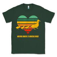 Sports Green mama duck mother of 3 duckling funny mom mommy animal lover t shirt Classic Tee - linhVisuals