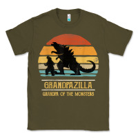Army Green mens grandpazilla grandpa of monsters retro halloween christmas t shir Classic Tee - linhVisuals
