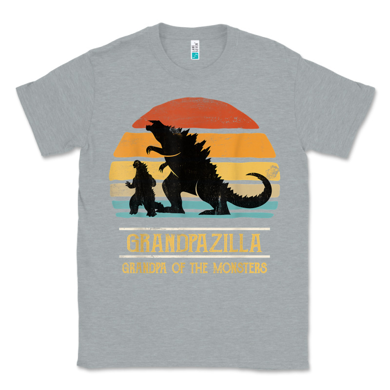 Mens Grandpazilla Grandpa Of Monsters Retro Halloween Christmas T Shir Classic Tee by linhVisuals | Teevron