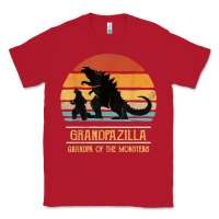 Red mens grandpazilla grandpa of monsters retro halloween christmas t shir Classic Tee - linhVisuals
