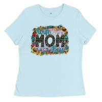 Baby Blue wife mom boss Ladies Tee - SublimationCraftShop