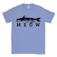 Colony Blue catfish meow funny catfishing fishing fisherman gift t shirt Classic Tee - linhVisuals