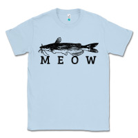 Dusty Blue catfish meow funny catfishing fishing fisherman gift t shirt Classic Tee - linhVisuals
