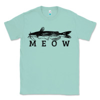 Seafoam catfish meow funny catfishing fishing fisherman gift t shirt Classic Tee - linhVisuals