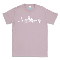 Lilac great recumbent bike heartbeat design cycling t shirt Classic Tee - linhVisuals