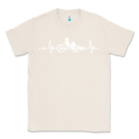 Natural great recumbent bike heartbeat design cycling t shirt Classic Tee - linhVisuals