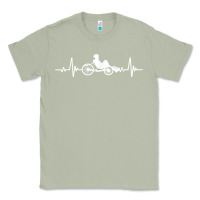 Matcha great recumbent bike heartbeat design cycling t shirt Classic Tee - linhVisuals
