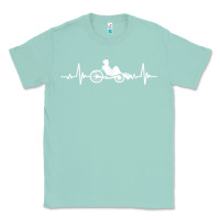 Seafoam great recumbent bike heartbeat design cycling t shirt Classic Tee - linhVisuals