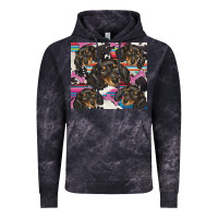 Cloud Black dachshund Vintage Hoodie - BarkalooDesign