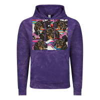 Cloud Purple dachshund Vintage Hoodie - BarkalooDesign