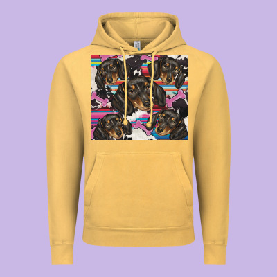 Dachshund Vintage Hoodie Designed By Barkaloodesign