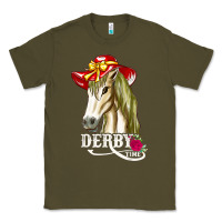 Army Green derby day shirt 2022 horse derby party horse racing t shirt Classic Tee - linhVisuals