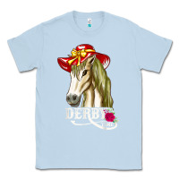 Dusty Blue derby day shirt 2022 horse derby party horse racing t shirt Classic Tee - linhVisuals