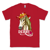 Red derby day shirt 2022 horse derby party horse racing t shirt Classic Tee - linhVisuals
