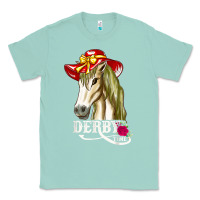 Seafoam derby day shirt 2022 horse derby party horse racing t shirt Classic Tee - linhVisuals