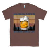Chestnut bourbon goes in wisdom comes out vintage t shirt Classic Tee - linhVisuals