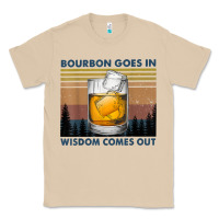 Mushroom bourbon goes in wisdom comes out vintage t shirt Classic Tee - linhVisuals