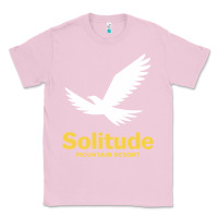 Bubblegum Pink Solitude Mountain Resort Classic Tee - linhVisuals