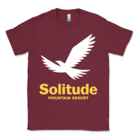 Burgundy Solitude Mountain Resort Classic Tee - linhVisuals