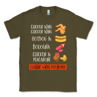 Army Green chicken wing chicken wing hotdog and bologna shirt t shirt Classic Tee - linhVisuals