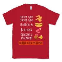 Red chicken wing chicken wing hotdog and bologna shirt t shirt Classic Tee - linhVisuals